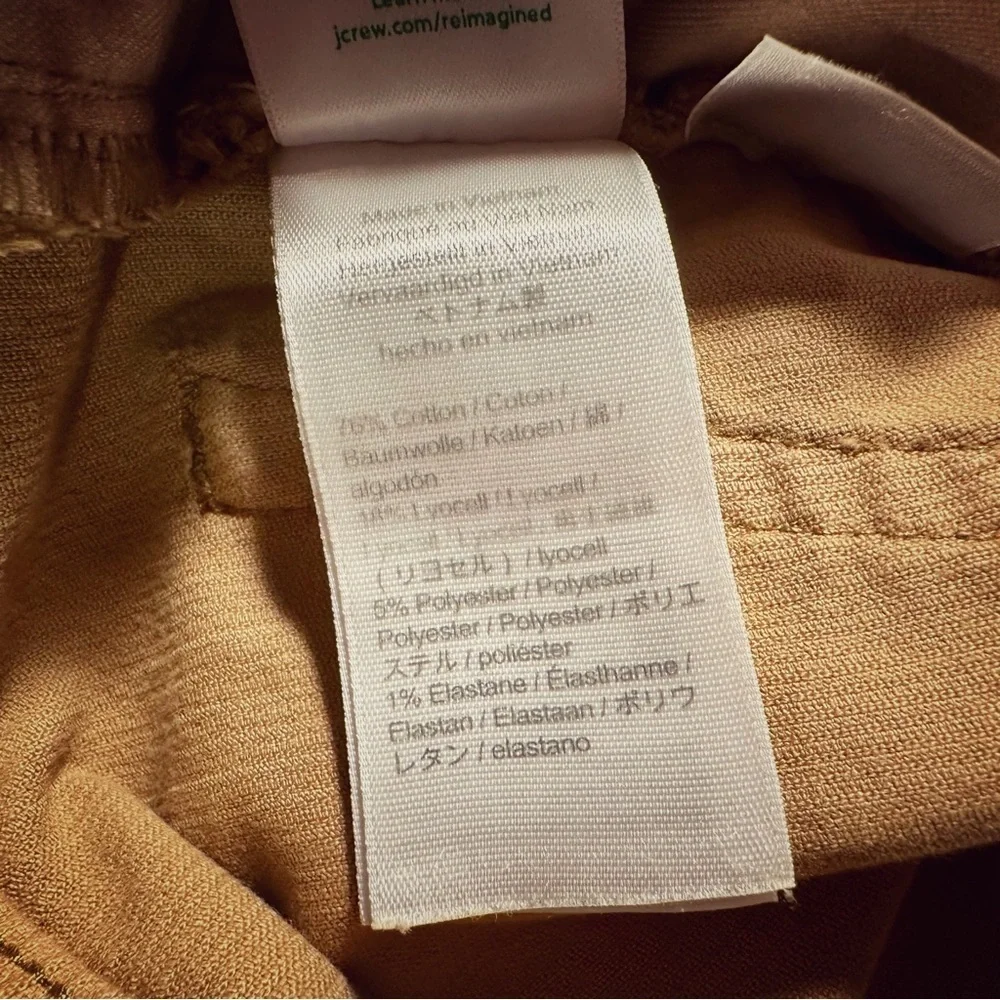 J. Crew ‘Tall Vintage Slim-Straight Corduroy Pant for Women’ in Tan Size 26 Tall